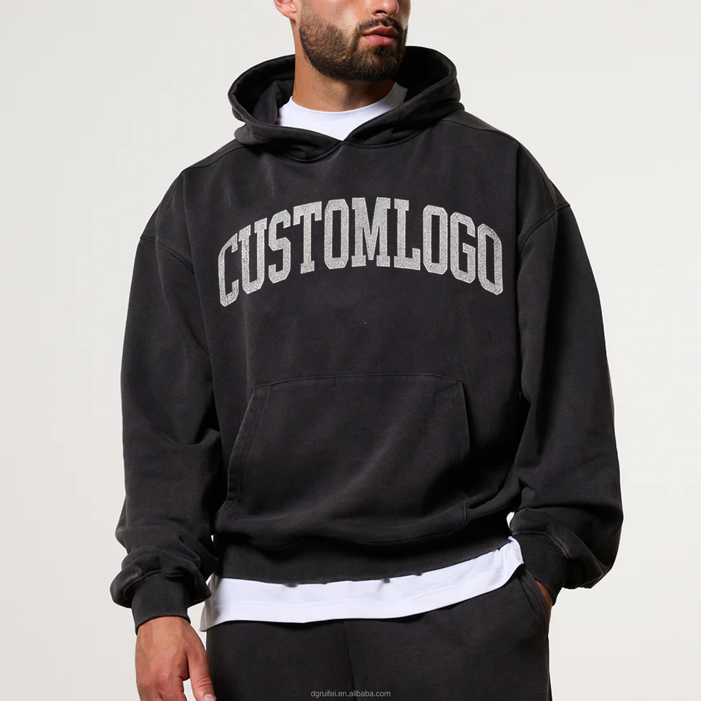 Cotton Heavyweight Oversized Washed Hoodie