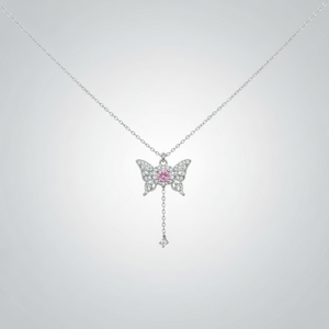 Collane con fiori a forma di fiori eleganti fatte a mano eleganti da donna e da ragazza Trending Punk alla moda con rodio vendita all'ingrosso - Product Image 2