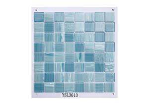 Gạch khảm thủy tinh màu xanh mới 2024 cho trang trí gạch khảm hồ bơi - Product Image 6