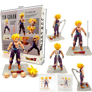 Figura de acción articulada de PVC de anime HESPER: Estatua de dibujos animados de Dragon Ball Z - Goku, <span class=keywords><strong>Gotenks</strong></span>, Beerus, Frieza - Juguete de regalo - Product Image 4