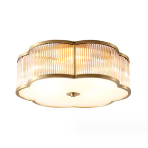 Quadrifoglio a forma di fiore lampada da soffitto a 4 foglie romantica stile europeo plafoniera Luxury rame per illuminazione a saldare - Product Image 2