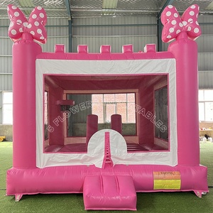 <span class=keywords><strong>Castillo</strong></span> Inflable Rosa y Blanco de 13x13 pies, <span class=keywords><strong>Castillo</strong></span> Hinchable para Niños, Área de Juegos al Aire Libre para Niñas - Product Image 2