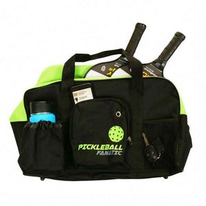 Échantillon gratuit : Sac de sport personnalisé pour raquettes de tennis pour femmes, en PU, sac à bandoulière pour balles et raquettes de pickleball - Product Image 6