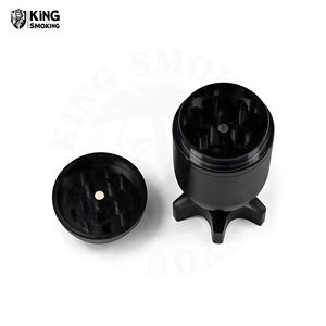 Logo personnalisé Moulin à herbes en aluminium de qualité supérieure en forme de bombe Moulin à herbes en métal Rotatif Gyro Torpedo Broyeur manuel d'épices à tabac - Product Image 5