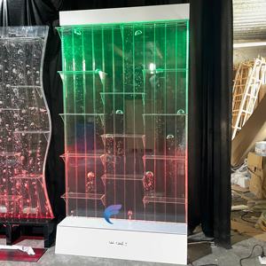 Cloison de séparation de pièce en acrylique avec lumière LED, décoration de salle de banquet, hôtel, restaurant, mur à bulles d'eau - Product Image 2