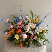 B0812 80cm Künstliche Burgunderrote Hortensien-Blumenarrangements aus Seide für Hochzeiten, Geburtstage und Veranstaltungsdekoration