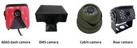 Système de moniteur SD-MDVR 4CH avec caméra de tableau de bord ADAS, caméra DMS, caméra arrière et caméra de cabine en option