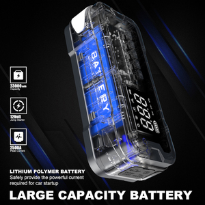 Démarreur universel avec compresseur d'air 150 PSI, pompe à air rapide, 4000 A <span class=keywords><strong>de</strong></span> crête, démarreur <span class=keywords><strong>de</strong></span> <span class=keywords><strong>batterie</strong></span> <span class=keywords><strong>de</strong></span> <span class=keywords><strong>voiture</strong></span> pour situations d'urgence hivernales - Product Image 2