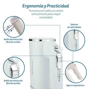 Frullatore a immersione Runkel 250W 5 velocità con fruste per impastare e mescolare - Product Image 5