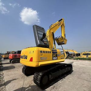 Excavadora usada Komatsu Pc160 compacta de alta precisión con certificación CE para renovación urbana flexible y excavación de zanjas. - Product Image 2