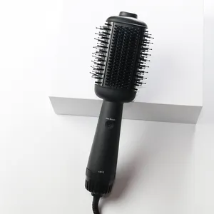 Ulelay One step Electric Hair Rotating PTC Straightener Portable Hot Heat Air Comb Blow 3 in 1 Hair Dryer Brush
