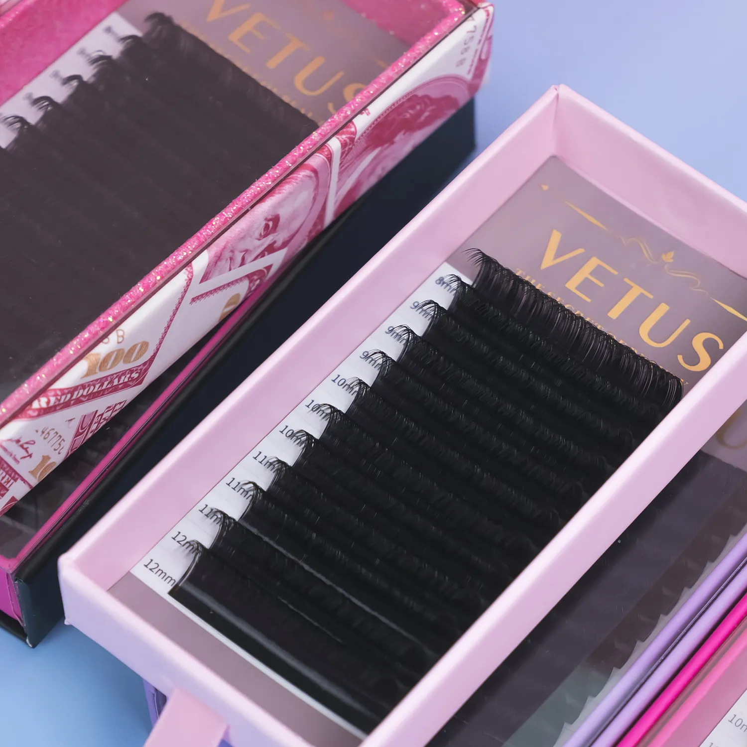 Factory Price Velvet Mink Lash Trays Vegan Wholesale Silk Wholesale Price Eyelash Extension