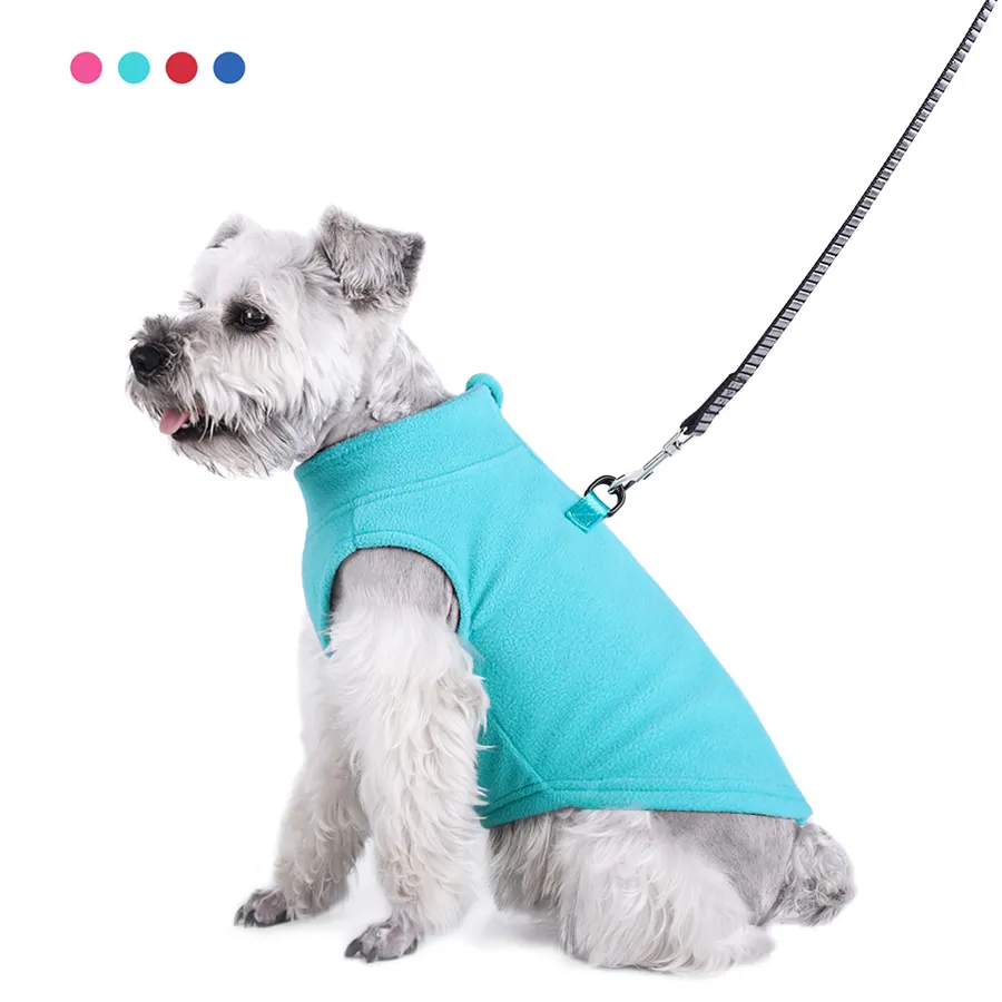 New design Popular Dog Coat Polar Fleece Zip Neckline Vest Autumn Winter Dog Clothing Pet Clothes