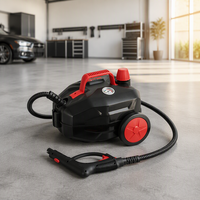 Nettoyeur vapeur haute pression 2000W, 4,5 bars, portable, avec manomètre, pour voiture, maison, cuisine, nettoyage en profondeur, réservoir de 1,9L