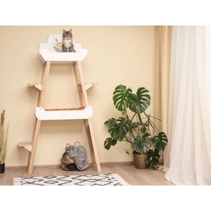 <b>Cat</b> <b>Tree</b> 4 Levels 42x109x190cm <b>Large</b> Space Modern Style For <b>Cats</b> - Product Image 5