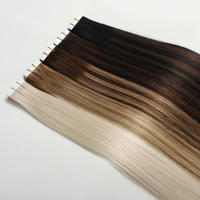 Extensions de cheveux naturels 100% humains, ruban adhésif double face, blond clair, Remy russe, cuticules alignées, prix d'usine, vente en gros