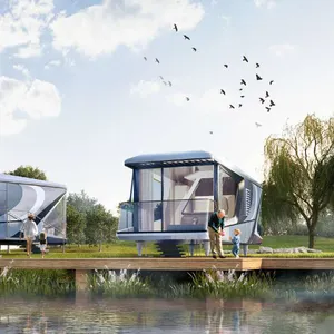 High-End Product Resort Ferien dörfer Neues Produkt Super luxuriöses Container haus mit breiterem Blick Kapsel haus