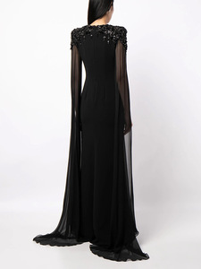 فساتين سهرة أنيقة جديدة مزينة بالخرز والماس، فستان طويل عصري عالي الجودة للنساء - Product Image 2