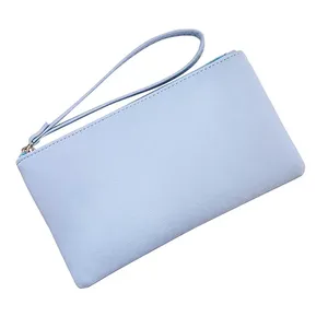 Cartera de Mano Tipo Clutch de Cuero PU para Mujer, Estilo Inglés, Popular en 2022, con Cierre, Gran Capacidad, Monedero, Logotipo Personalizado - Product Image 1