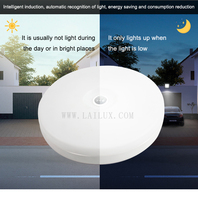 Plafonnier LED rond AC220V 15W/20W avec capteur de mouvement et de position infrarouge PIR pour salon, escalier, couloir, chambre à coucher