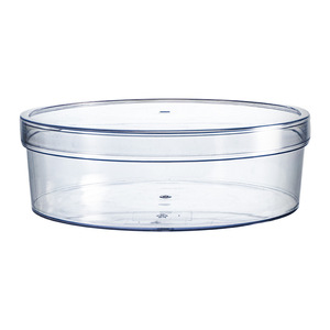 <span class=keywords><strong>Boîte</strong></span> de rangement ronde <span class=keywords><strong>en</strong></span> <span class=keywords><strong>plastique</strong></span> PS de qualité alimentaire transparente <span class=keywords><strong>avec</strong></span> <span class=keywords><strong>couvercle</strong></span> pour l'emballage alimentaire et la présentation de bijoux par Hoyun - Product Image 6