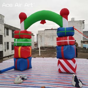 Olay giriş ve sergi için noel hediyesi kutu şişme kemer şişme tatil kapı kemer dekorasyon - Product Image 6