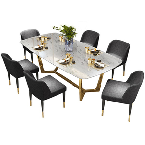 China barato moderno blanco juegos de comedor muebles de mesa y silla banquete - Product Image 5