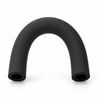Tube d'isolation en mousse de caoutchouc pour climatiseur, isolation de tuyaux en élastomère à cellules fermées NBR, isolation de conduites de cuivre pour la climatisation et la réfrigération