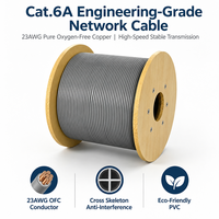 Kabel Ethernet Cat6 Cat6a 305m 1000ft UTP FTP Harga Ekonomis Kecepatan Gigabit CCA Kabel Jaringan LAN untuk Kantor