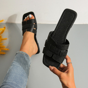 Sandalias de Playa de Verano 2026, Estilo Europeo y Americano, Talla Grande, Punta Cuadrada, Punta de Acero, para Mujer, Estilo Casual - Product Image 5