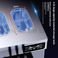 Machine à glace molle commerciale de comptoir entièrement automatique Dongbei, petite machine à sundae avec pré-refroidissement, en acier inoxydable, contrôle par écran tactile