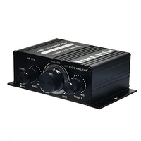 AK-170 Mini Mini Saf Amplifikatör Ev Bilgisayarı Ses 2.0 Kanal Yüksek Kaliteli Amplifikatör DC12V