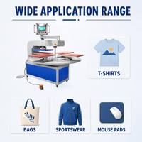 Presse à chaleur automatique à 4 stations, machine de transfert de chaleur rotative pour t-shirts, 110/220V