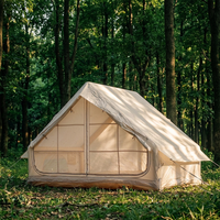 Grande tente de camping familiale à ouverture rapide, tente gonflable pour le camping en plein air, résistante à l'eau, en polyester 300D, pour toutes les saisons