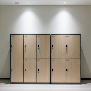 Nuevo Armario de Almacenamiento Exterior Moderno en Forma de Z, Resistente al Agua, Ecológico, Ignífugo, de Madera HPL de 12 mm de Grosor, para Apartamentos y Gimnasios - Product Image 5