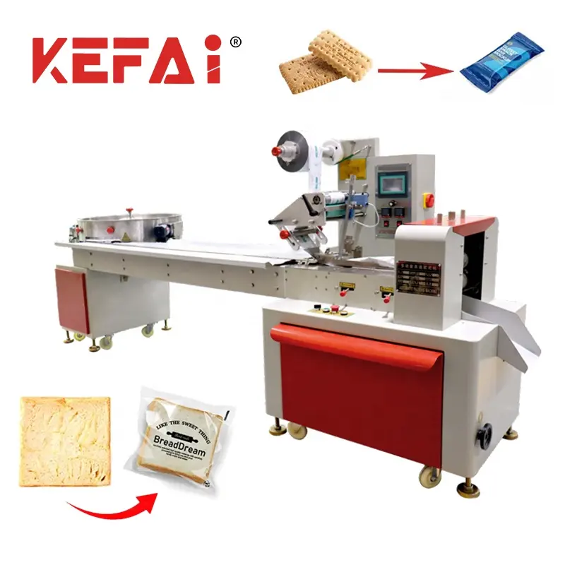 KEFAI Automatische Nudel plastik verpackungs maschine für Kuchen und Kekse