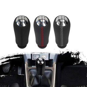 Car Gear <b>Knob</b> Leather Wrapped 5-Speed <b>Shift</b> <b>Knob</b> For Renault Mk2 Mk3 Ergonomic Design Black - Product Image 3