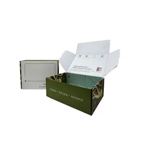Boîte de paquet de papier ondulé de ginseng adhésif auto-scellant déchirant la boîte d'expédition d'emballage d'enveloppe de fermeture éclair