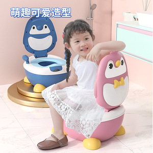 Cartoon <b>Potty</b> <b>Training</b> Seat For Toddlers 1-3 Years Old PP Material With Lid And Feet Support - Product Image 1