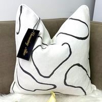 Housse de coussin décorative pour la maison, 100% polyester jacquard, coussin de luxe pour le salon