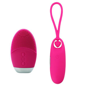 Huevo vibrador con controlador de cepillado facial con 7 frecuencias de vibración de silicona amor sexo tyos para mujeres - Product Image 5