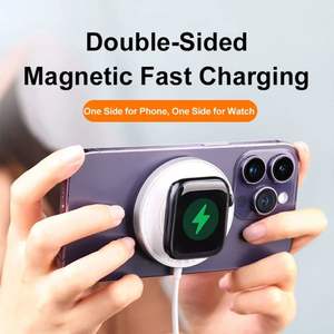 2024 vente en gros universel magnétique Portable 3 en 1 double face sans fil chargeur pour <span class=keywords><strong>Apple</strong></span> - Product Image 4