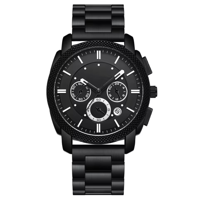 Hot Selling Retro Limited Edition Luxury Charm Fashion Analog Luminous Stainless Steel Band Glass Dial Waterproof Quartz Auto