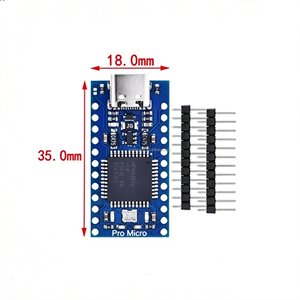 Pro Micro utilise l'Atmega32U4 avec son propre module de mise à jour USB 5V 16M pour le microcontrôleur du module de carte de développement et le bootloader. - Product Image 3