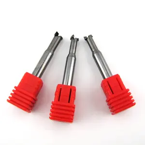 Utensili per il taglio diamantati in PCD End Mill 2 flauti in carburo fresa strumenti per incisione per la fresatura in PVC granito marmo e ceramica