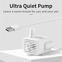 Pompe à eau pour fontaine à chat 5V DC ultra silencieuse, submersible, débit réglable, éclairage LED pour distributeur d'eau pour animaux de compagnie, accessoire pour chien