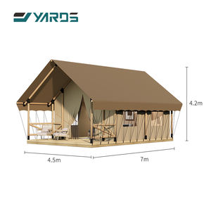 Tienda de campaña grande de madera maciza impermeable exterior tienda de safari - Product Image 1