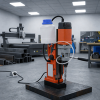Perceuse magnétique portative 35 mm, machine de perçage de noyaux, découpeuse de trous électriques pour métaux avec refroidissement pour atelier
