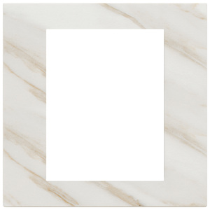 Panneau mural blanc Calacatta 18,5 po x 18,4 po x 3,3 po pour décoration intérieure - Product Image 1