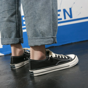 Men's <b>Round</b> Toe <b>Canvas</b> Shoes Summer Breathable Non-slip Sneakers 2026 New Slip-on Athletic Casual Shoes - Product Image 3